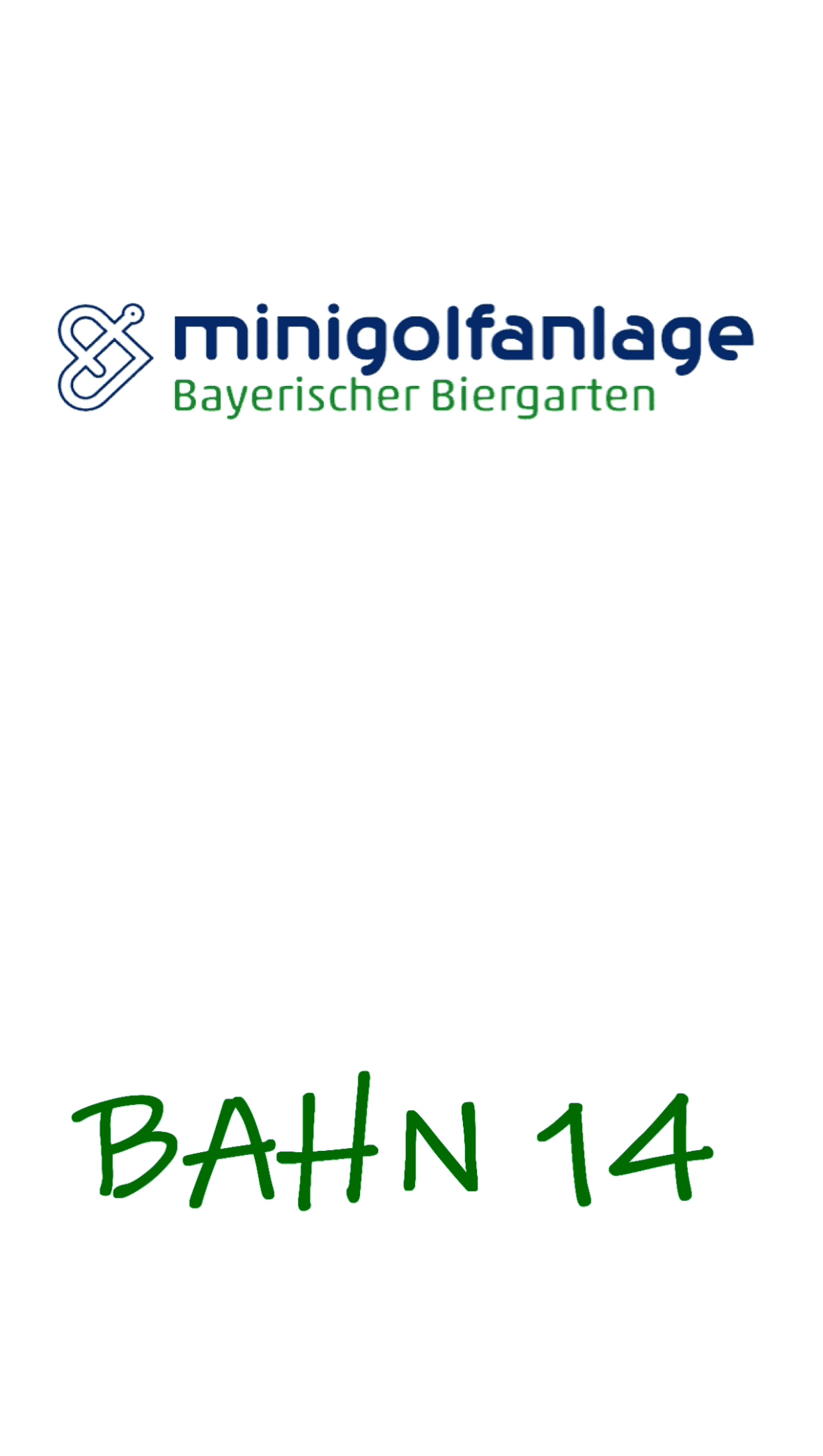 Bahn 14 der Minigolfanlage Magdeburg